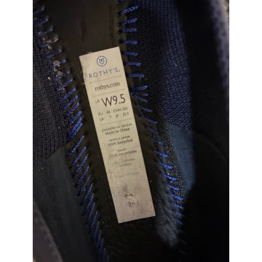 Rothy's The Point Women Maritime Navy Blue Luxury Flats 9.5 Minimalist Washable - Picture 2 of 5